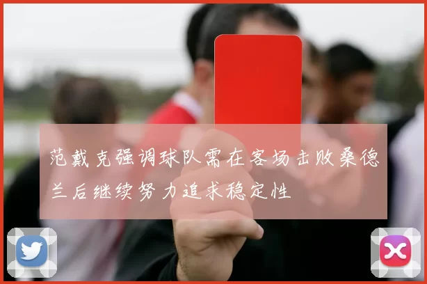 范戴克强调球队需在客场击败桑德兰后继续努力追求稳定性